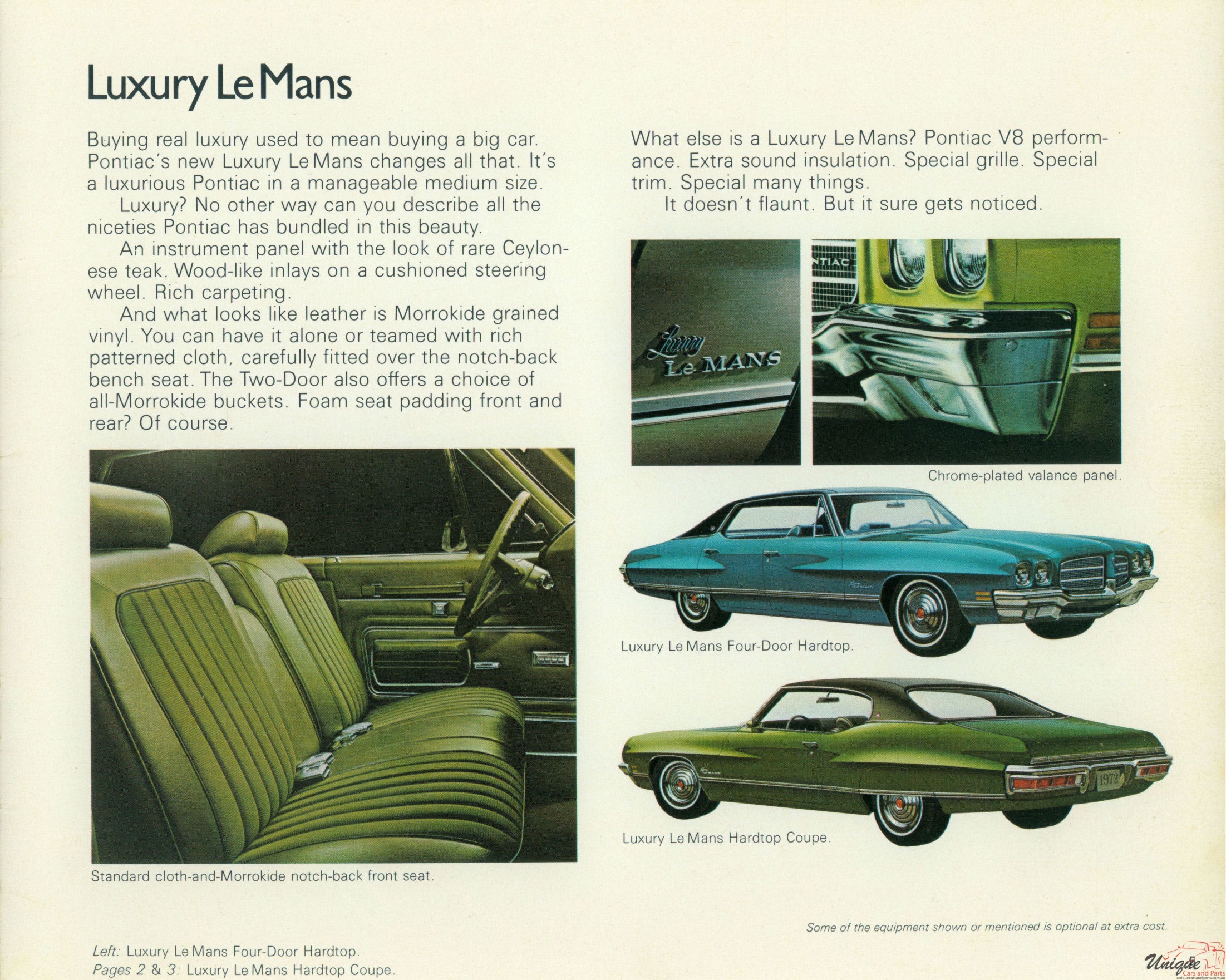 1972 Canadian Pontiac LeMans Brochure Page 8